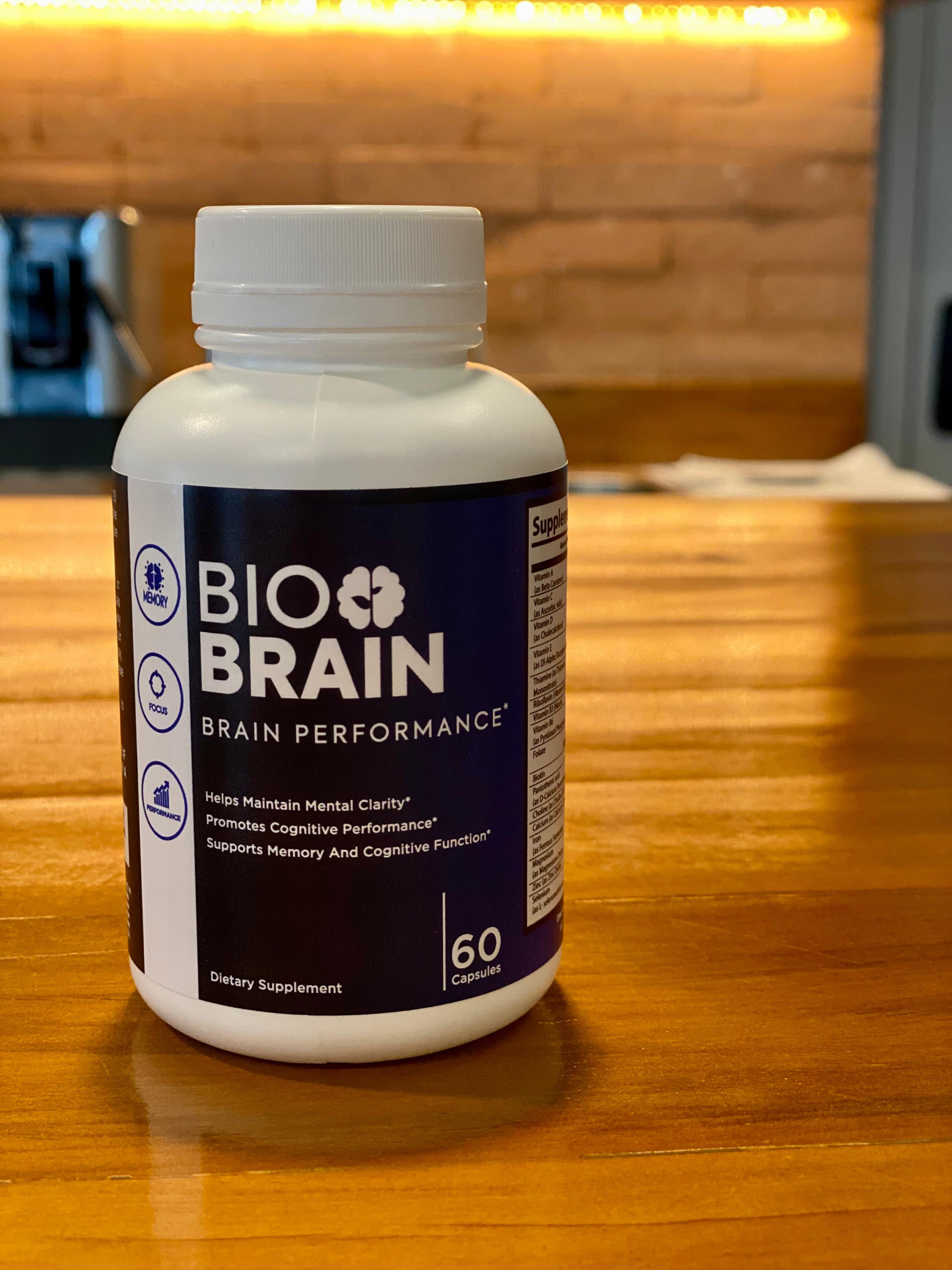 BioBrain Product Bottle.